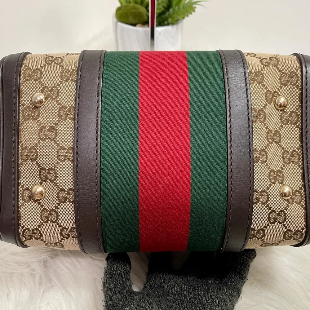 Monogram Vintage Web Small Boston - Picture 5 of 16